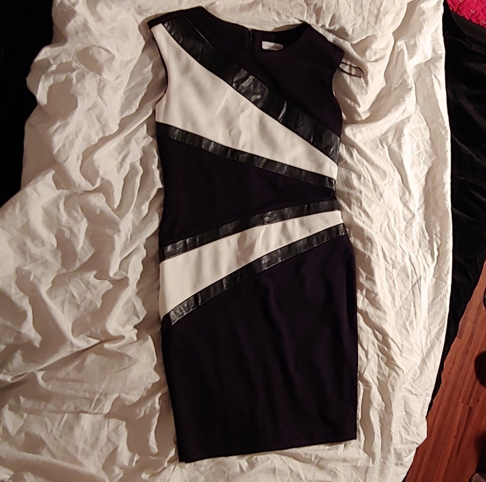 Calvin Klein - Black and White Cocktail Dress